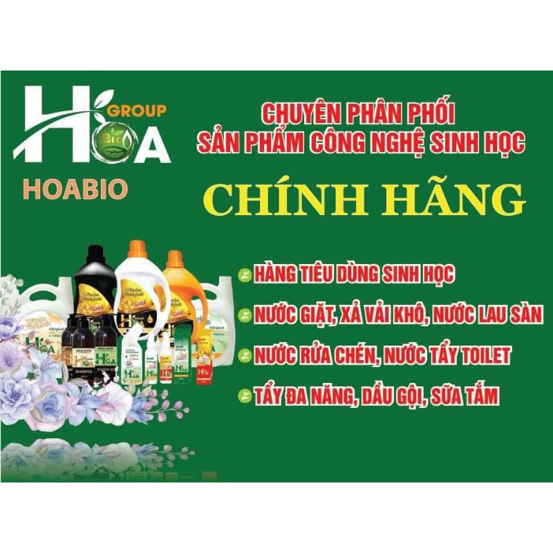 Xả vải khô sinh học Hoa Bio xịt thơm quần áo  dòng Gold cao cấp