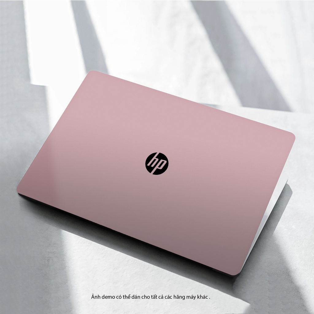 Skin Dán Laptop 5 Màu Hồng Trơn - Miếng Dán Laptop Cắt Sẵn Theo Từng Model Máy