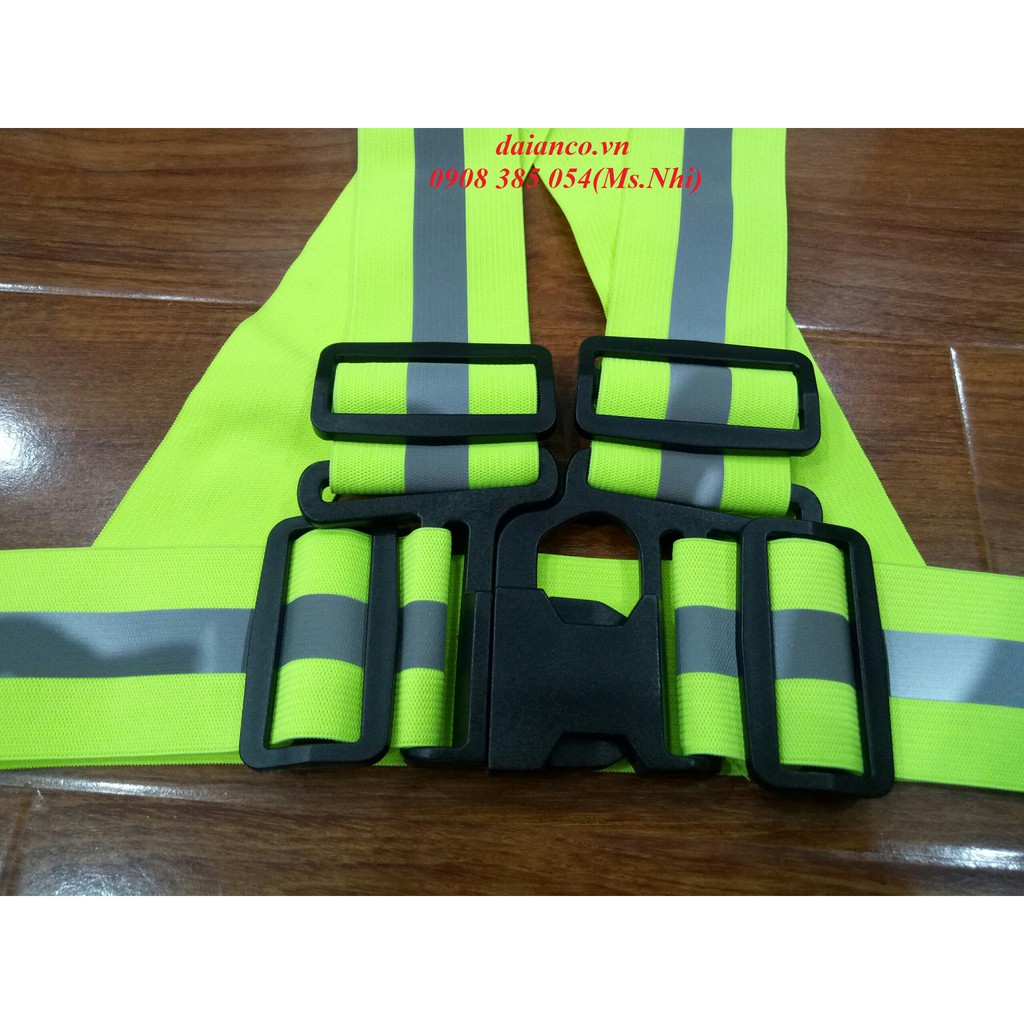 Combo 10 dây áo phản quang đi phượt- 2 màu xanh chuối hoặc hồng- Hình thật, hàng sẵn