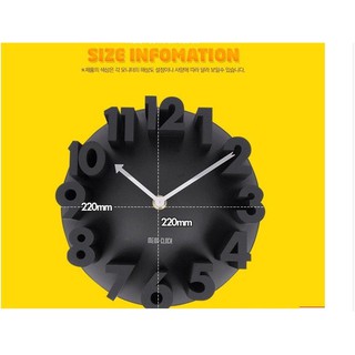 Đồng hồ treo tường 3D mini