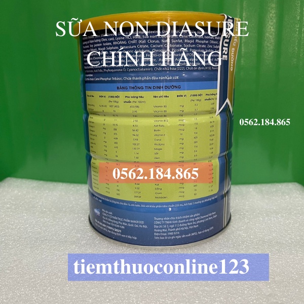 Sữa non Diasure [Chụp Thật Chính Hãng] - Dinh dưỡng cho người tiểu đường -ổn định đường huyết