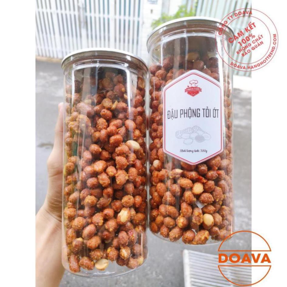 Đậu Phộng Rang Tỏi Ớt 500g - Đậu Phông Giòn Giòn Ăn Là Mê - DOAVA