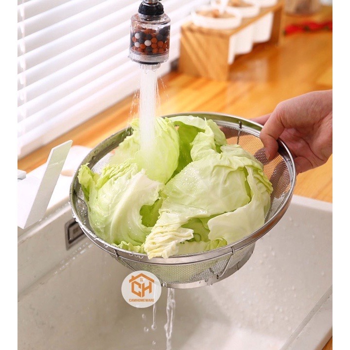 Rổ Lưới Đai Vo Gạo Inox Ko Gỉ Cao Cấp tiện lợi