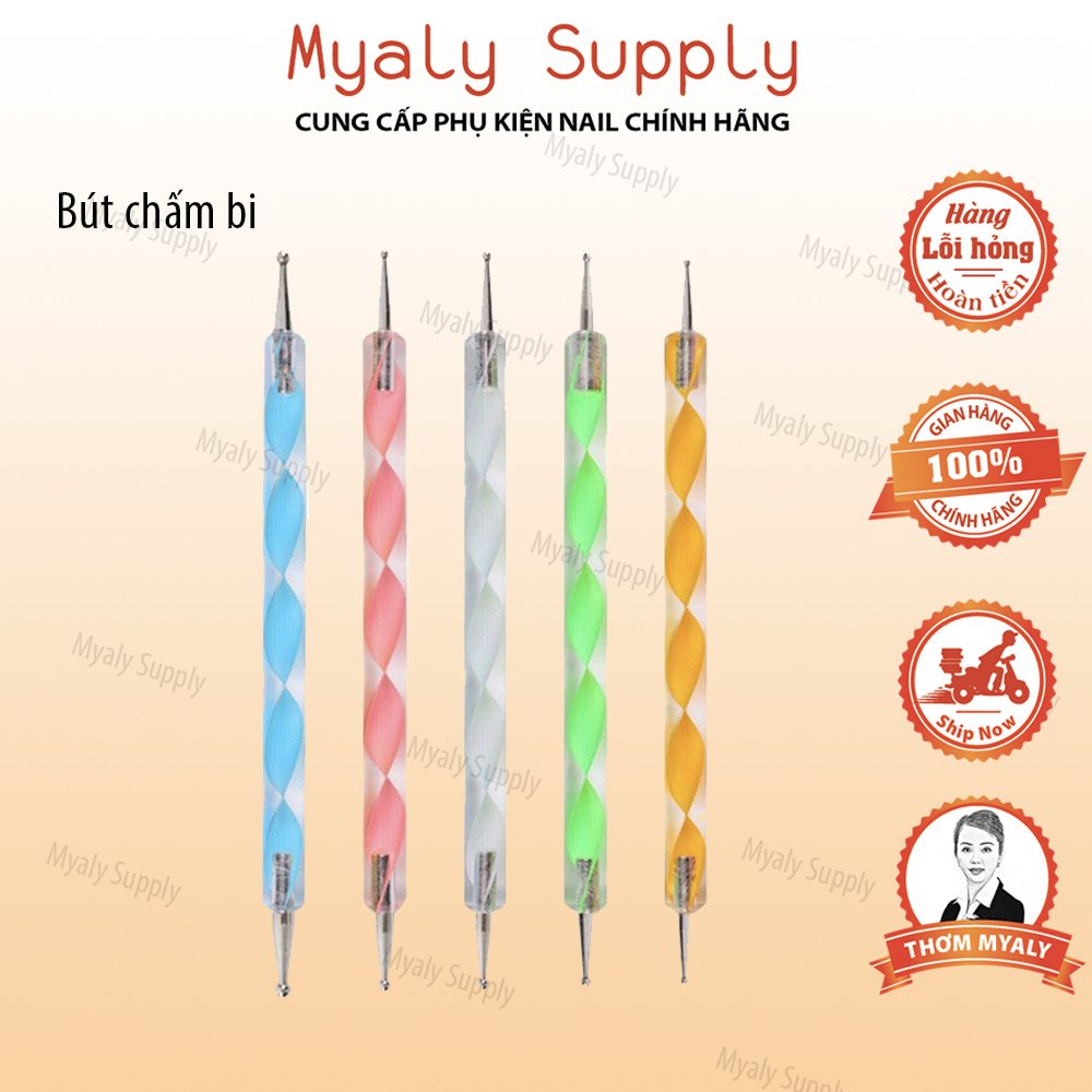 Bộ Bút Chấm Bi Nail Vẽ Móng Set 5 Cái 6544100592781