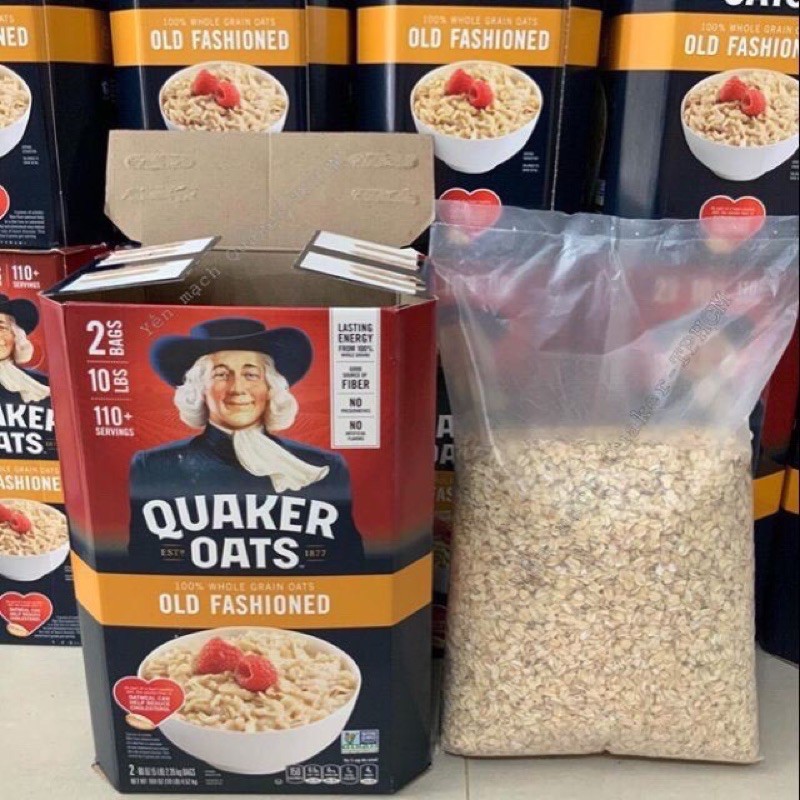 Yến mạch Quaker Oats cán mỏng(Old Fashioned) chiết túi zip 100gram