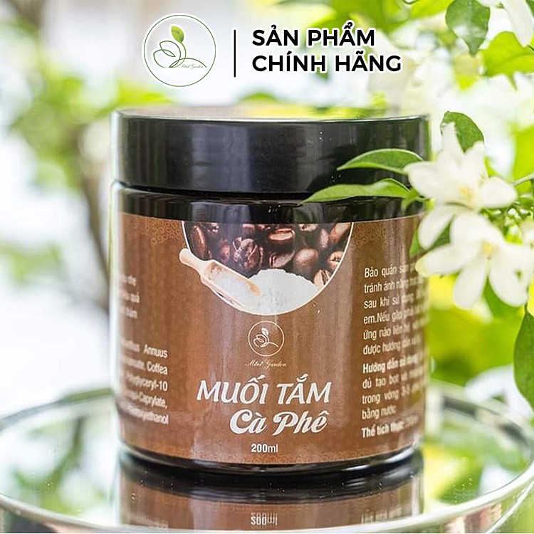 Muối Tắm Cà Phê Mini Garden Trắng Sáng Da Hiệu Quả 200gram PV985