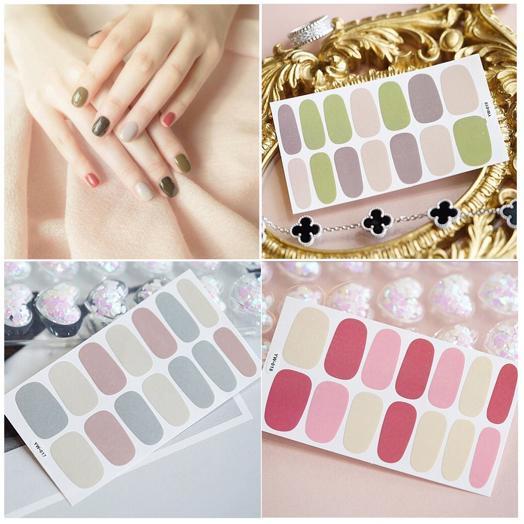Miếng dán móng tay - Nail Wraps (14 miếng dán khô)
