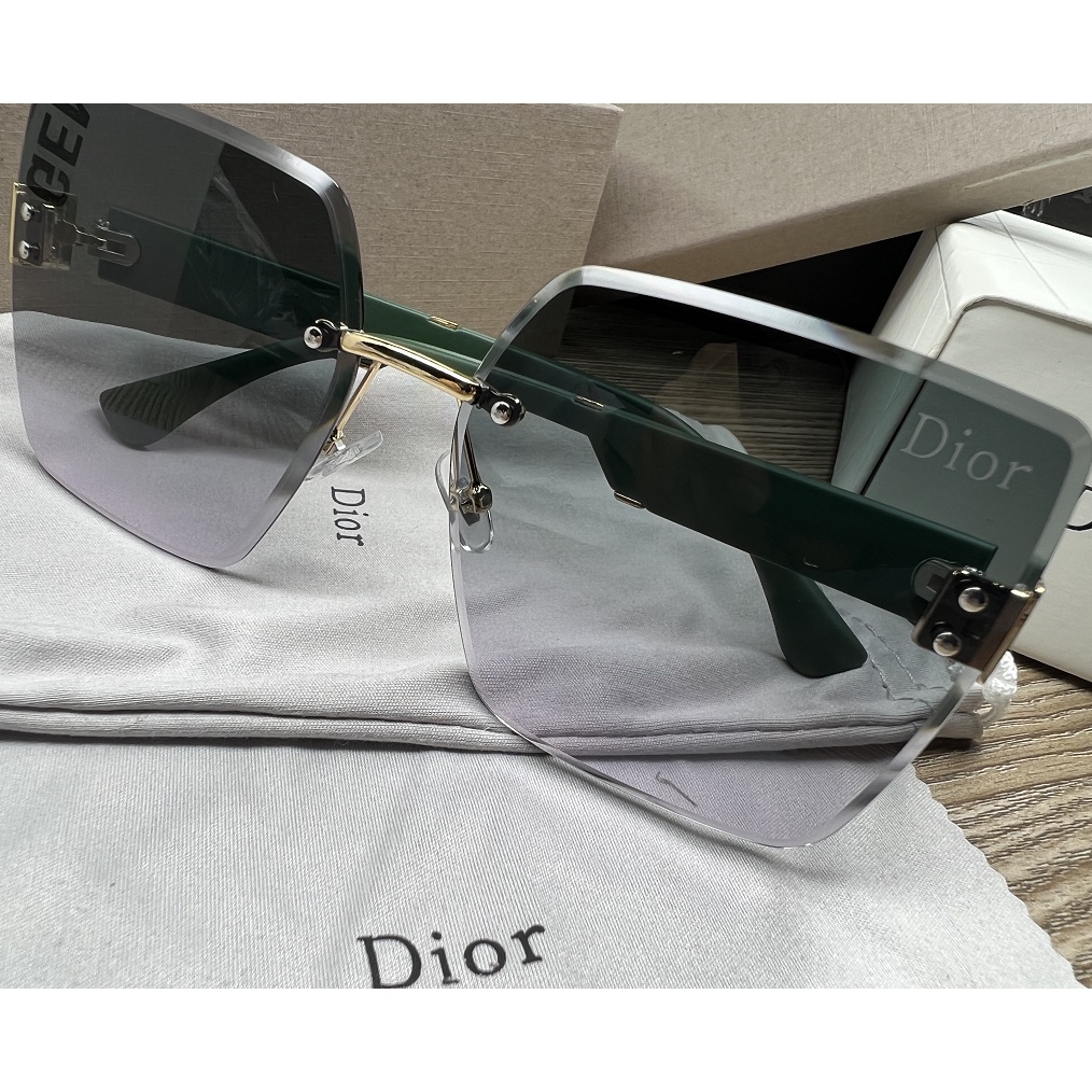 DIOR Kính Mát Gọng Vuông Cỡ Lớn 2022