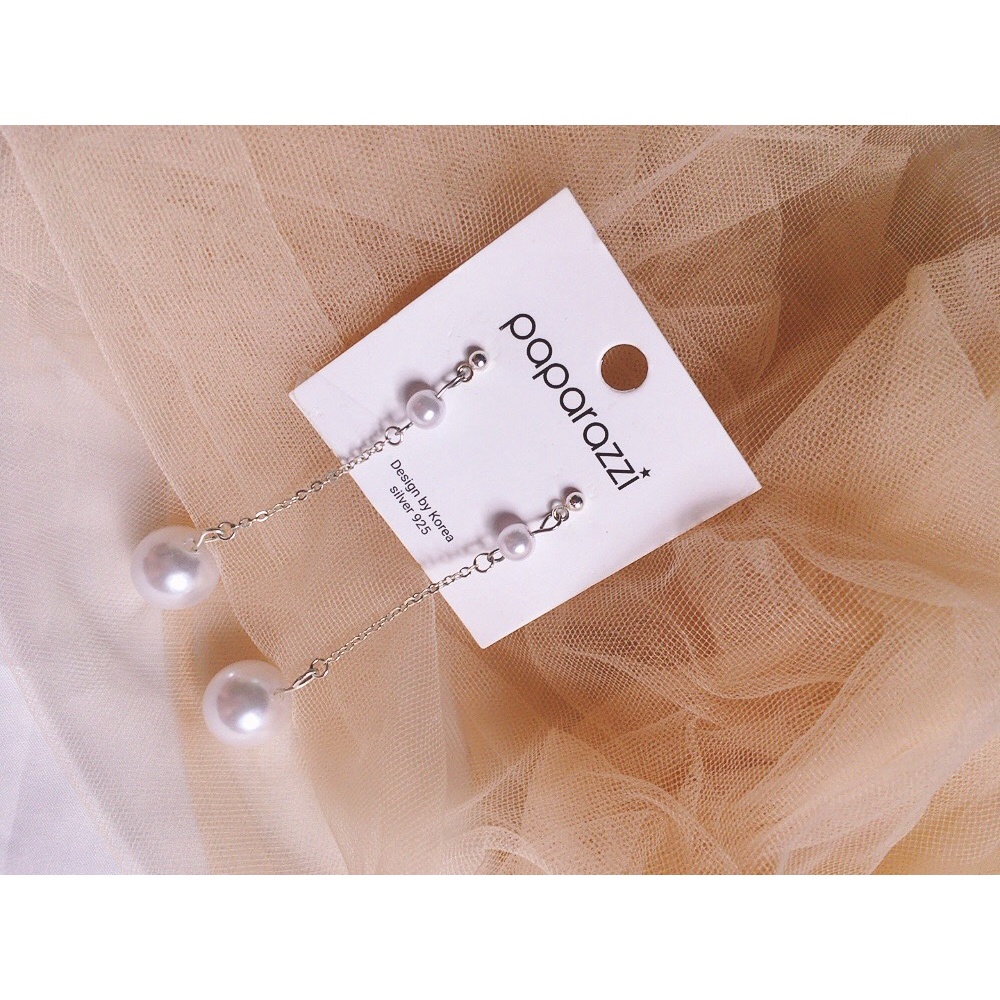 Bông tai Ngọc dáng dài phong cách  Hàn Quốc giá hạt rẻ