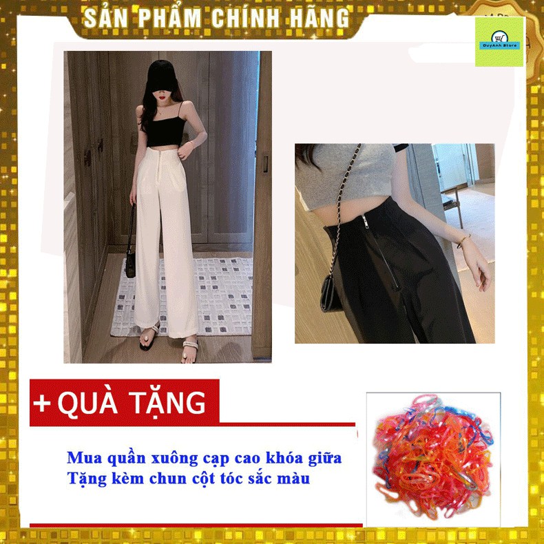 Quần ống rộng lưng cao 💞 Sành điệu 💞 Khoá giữa kèm li quần siêu tôn dáng Chân dài miên man - Mẫu mới nhất 2021