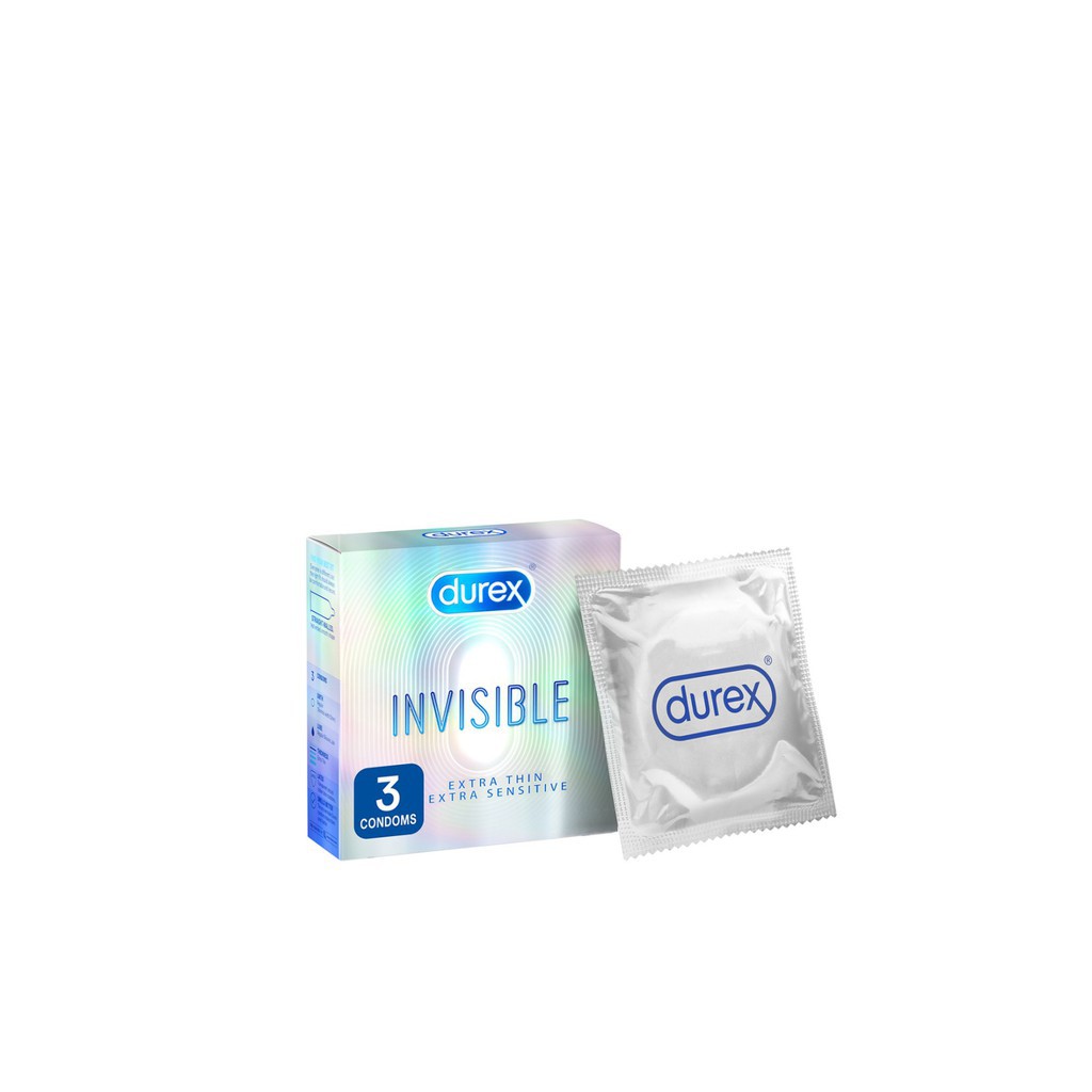 [SHOP MỚI BÁN GIÁ GỐC][CHÍNH HÃNG] Bao cao su Durex Invisible Extra Thin Extra Sensitive 3 bao