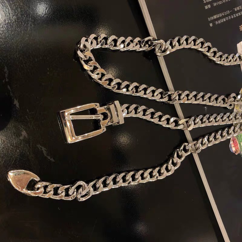 Thắt lưng DÂY XÍCH swag vàng sang chảnh thắt quần jean