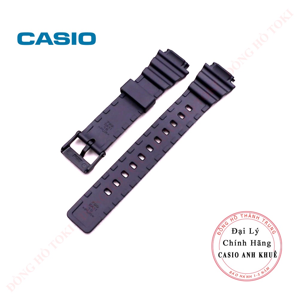 Dây đồng hồ casio MRW-200H cao su chính hãng cỡ 18mm