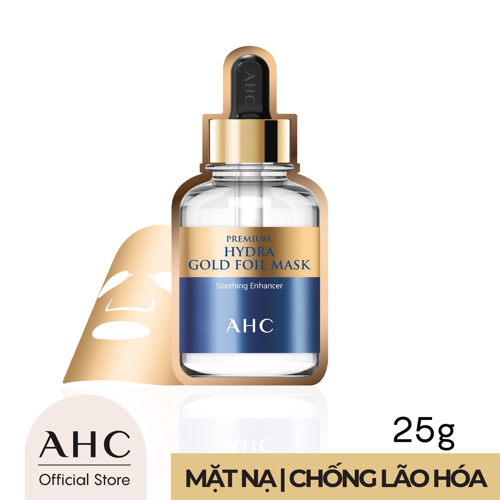 Mặt nạ vàng chống lão hóa - AHC Premium Hydra Gold Foil Mask (25g x 5 miếng/ hộp)