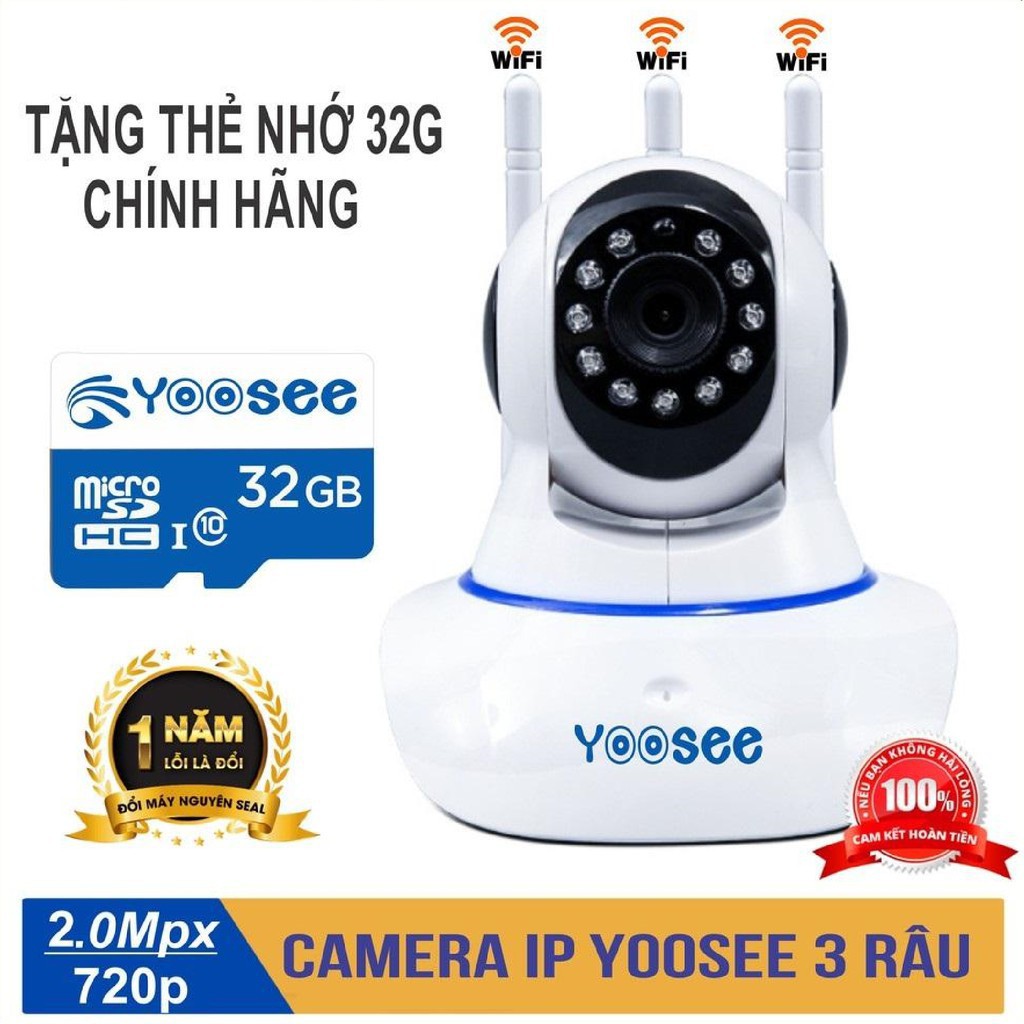 Combo Camera IP YooSee Tiếng Việt Và Thẻ Nhớ 64Gb Yoosee Chuyên Dụng