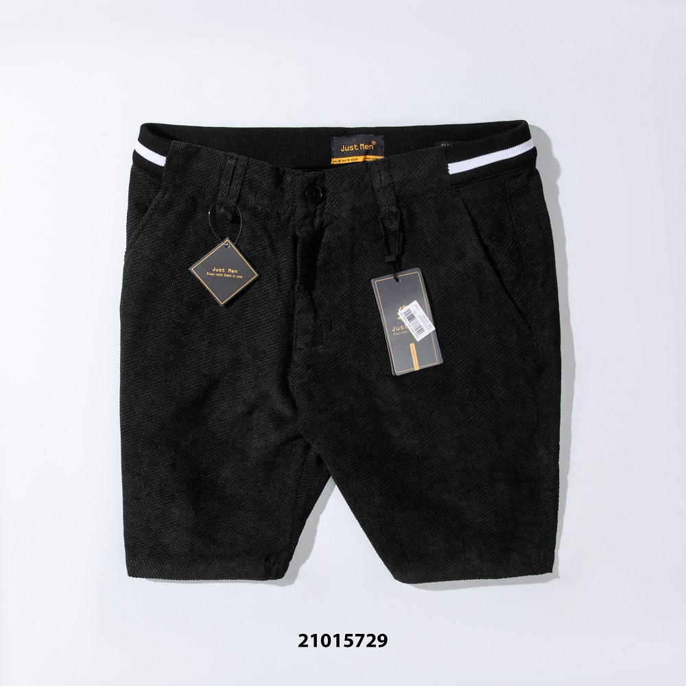 Quần Shorts Just Men Kaki phối Nhung thanh lịch và nam tính
