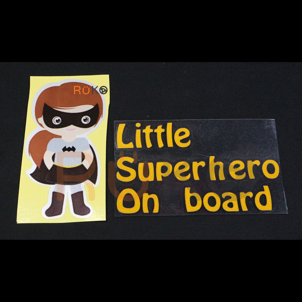 Sticker hình Batwoman Little Superhero On Board