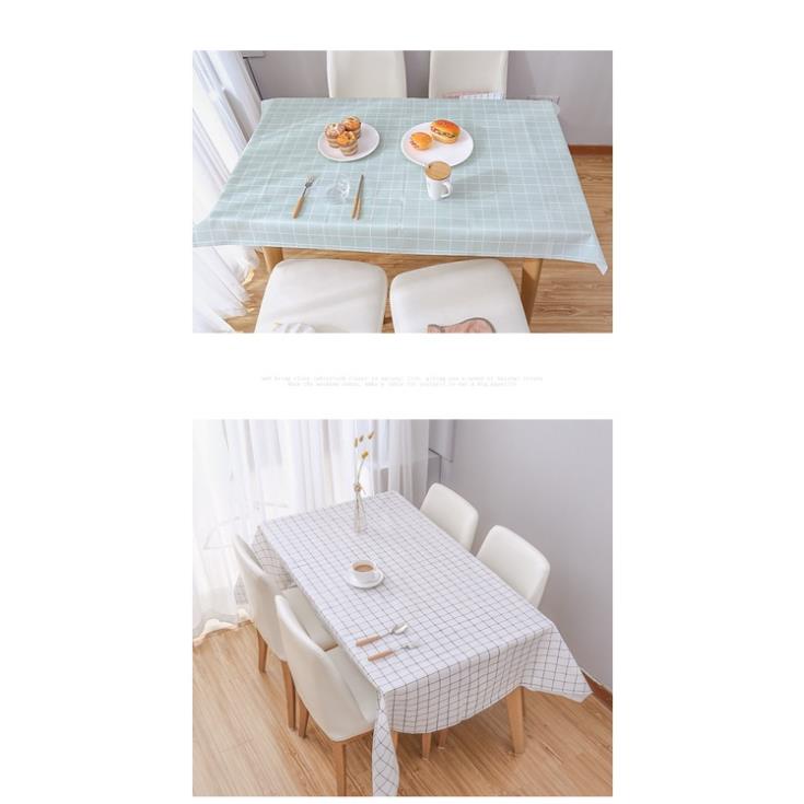 Khăn Trải Bàn Kẻ Caro Nhựa Pvc Chống Thấm Nước, Không Mùi, Không Phai Màu, Vintage Trang Trí Bàn Ăn Cao Cấp