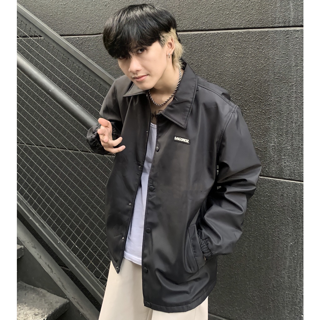 Áo Khoác Jacket Dù Phản Quang Unisex Form Rộng Nam Nữ