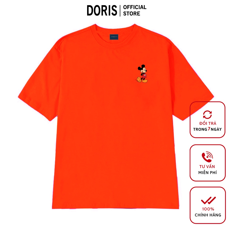 [Mã DORRT8250 giảm 250k] Áo thun nữ in hình MICKEY chất liệu cotton 100% form rộng đủ màu phong cách tối giản MKCT2