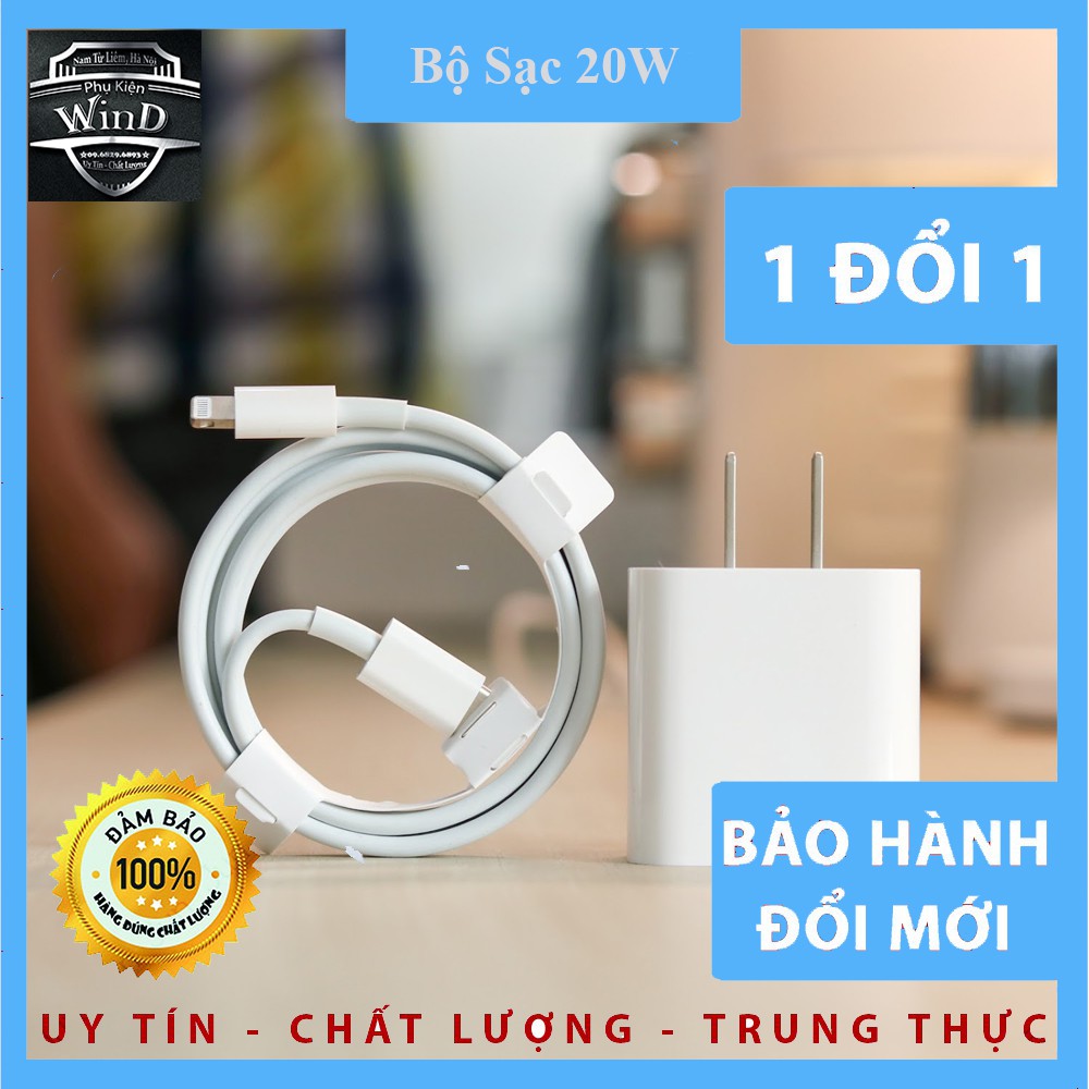 (BH 1 Đổi 1) Bộ sạc nhanh 20W Apple dành cho IPAD PRO,IPHONE