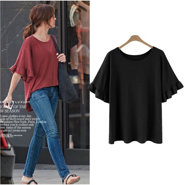 A5823 - Áo thun nữ hè cho người mập hàng nhập