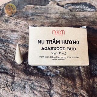 Noom - nụ trầm hương 30 nụ - thuần nông - agarwood bud