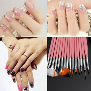 Bộ cọ vẽ móng 15 chiếc trang trí nail đồ nail giá rẻ hoài út Nail Store