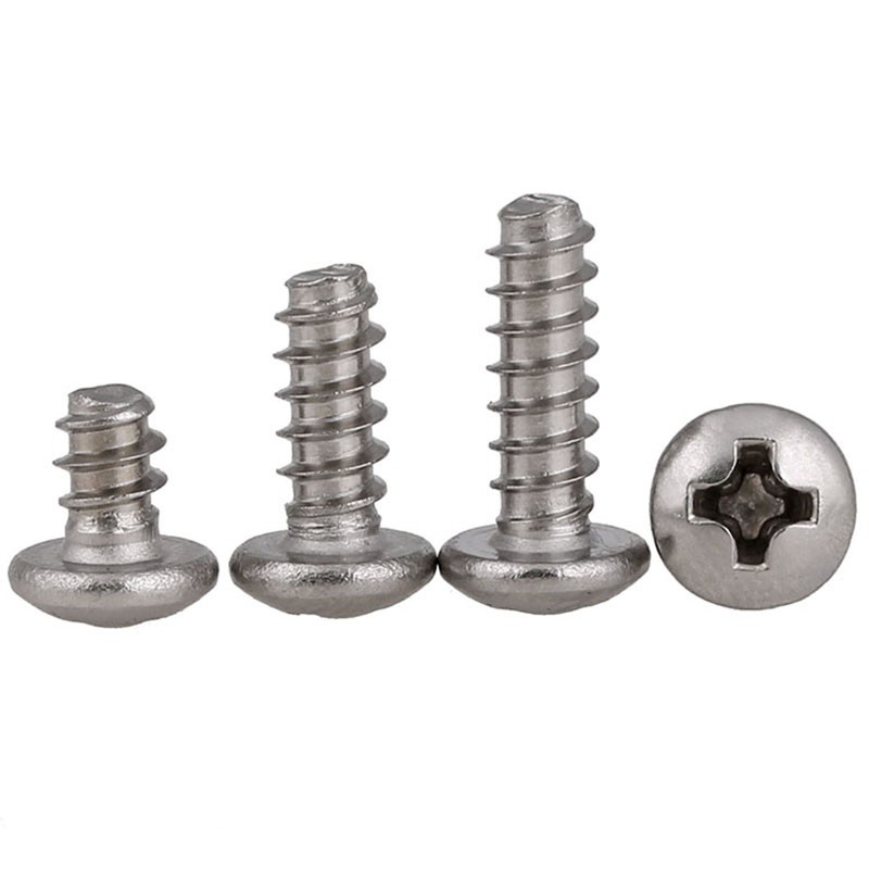 Ốc vít đầu tròn thép không gỉ A2 M1.4 M1.7 M2 2.2 M2.6 M3 M3.5 M4 M5 chuyên dụng