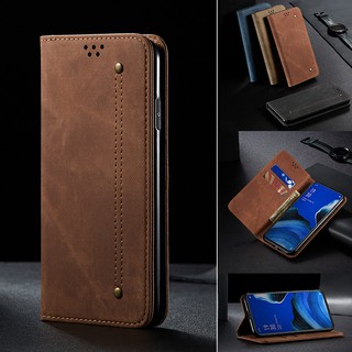 Bao da điện thoại nắp lật từ tính có ngăn đựng thẻ thời trang cho OPPO A52 A92 A53 2020 A73 2020 A93 2020