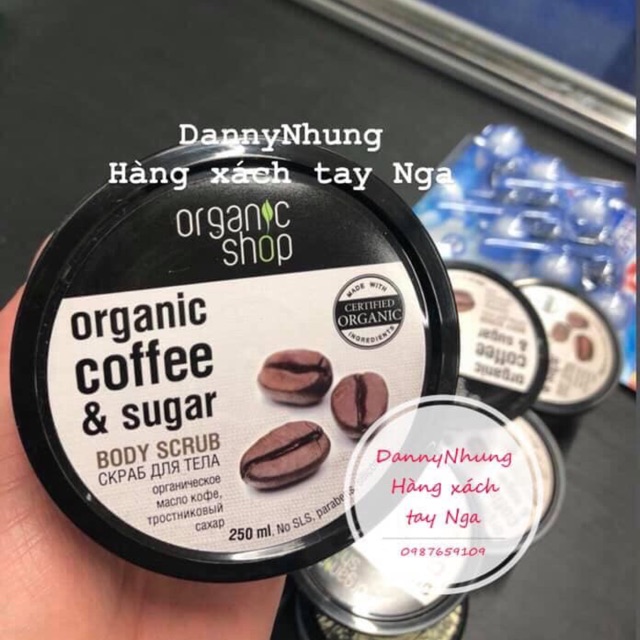 Tẩy Tế Bào Chết Body Organic Shop Coffee Sugar Body Scrub 250ml