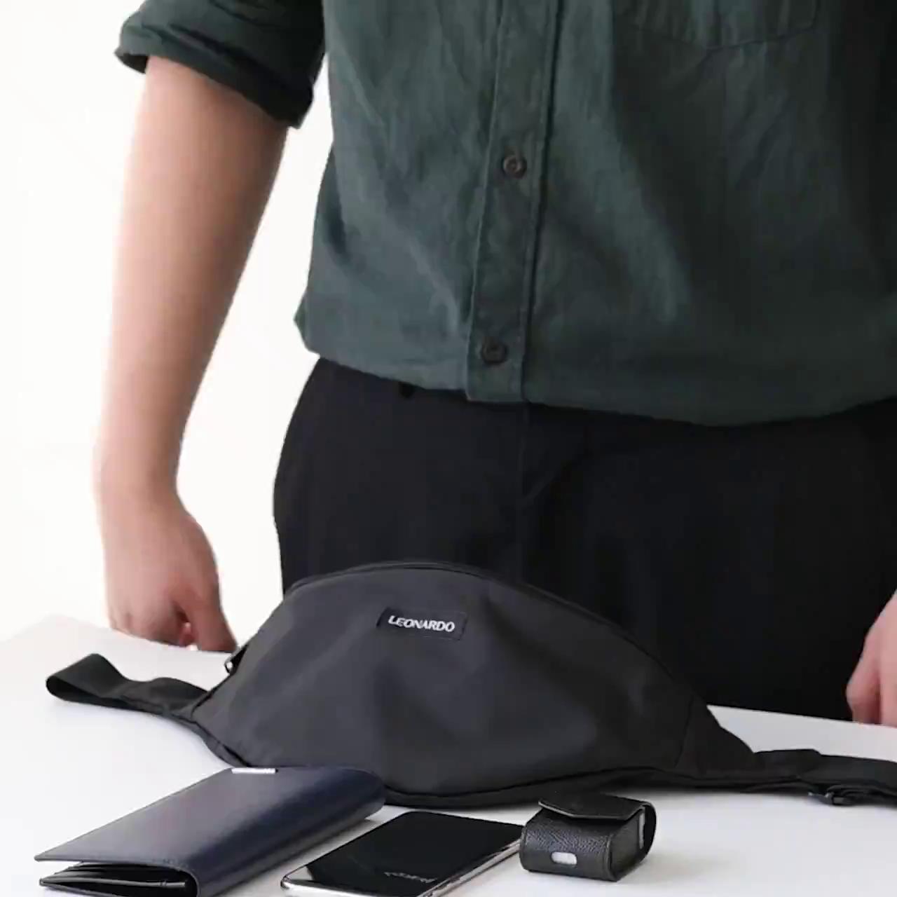 Túi Đeo Chéo Nam Nữ Thời Trang Leonardo - Zumba Bag - Vải Sợi Tổng Hợp Trượt Nước | BigBuy360 - bigbuy360.vn