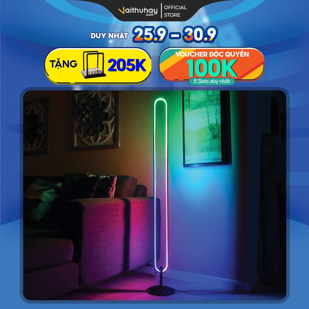 Đèn Trang Trí NID Vietnam 20W LED (RGB) U LAMP cảm biến âm thanh 220V - 50Hz - Vaithuhay