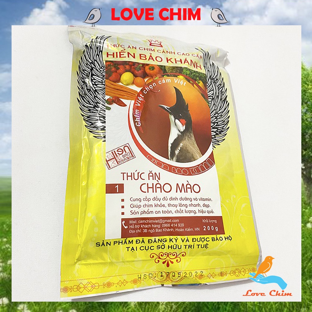 Cám chào mào hiển bảo khánh, Cám chim hiển bảo khánh số 1 LOVECHIM, Cám Hiển Bảo Khánh Chào Mào số 1