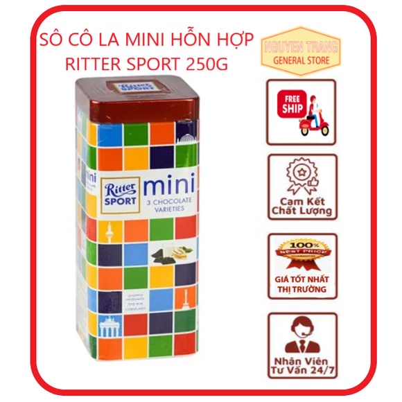 HỘP SÔ CÔ LA MINI HỖN HỢP RITTER SPORT 250G