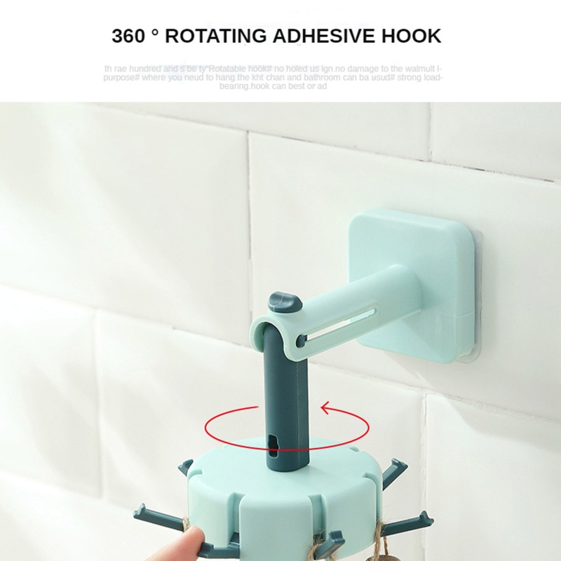 Kẹp Giữ Điện Thoại Xoay 360 Độ° Giá Treo Khăn 7 Móc Có Thể Xoay Tiện Dụng Cho Phòng Tắm / Phòng Ngủ
