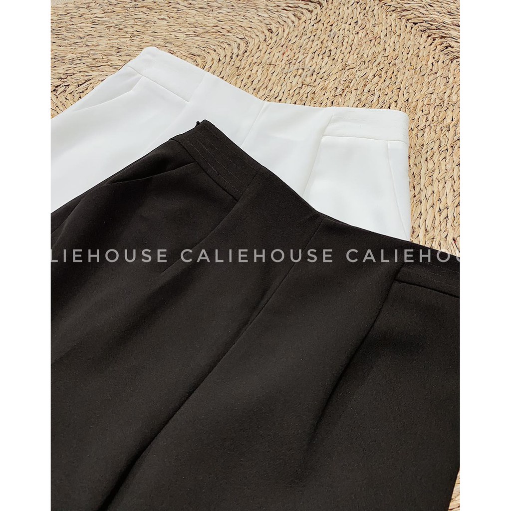 Quần baggy 2 màu trắng, đen thời trang công sở Calie House R95