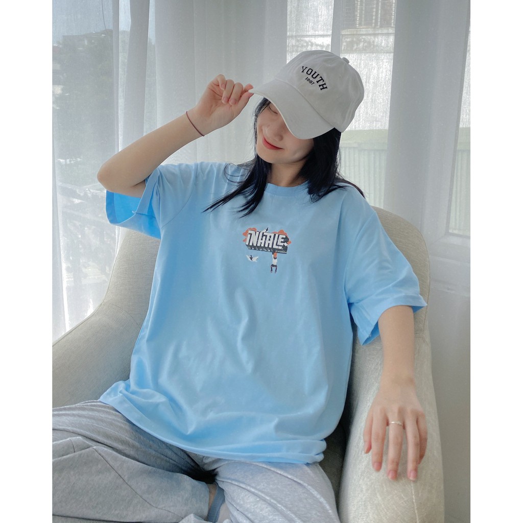 Áo thun tay lỡ basic INHALE - ÁO PHÔNG BASIC BY FIINSTORE
