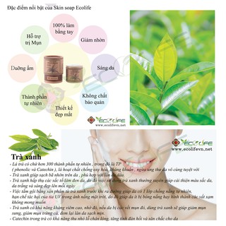 Xà phòng trà xanh Ecolife 110g