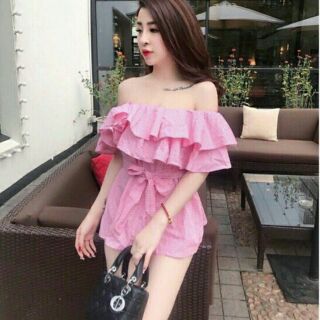 Ảnh thật Áo caro bệch vai