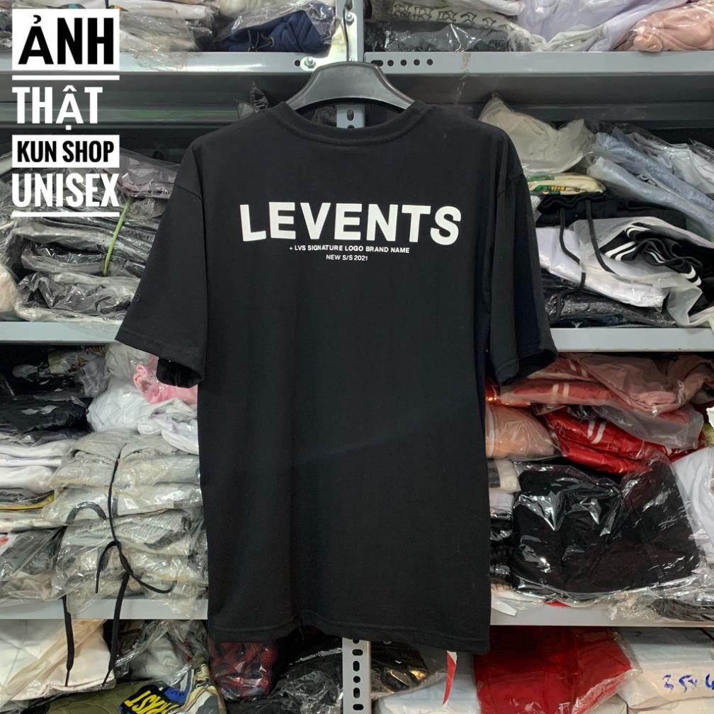 Áo thun Tee Levents XL Logo Áo thun tay lỡ nam nữ logo XL màu đen chữ trắng chất cotton cao cấp