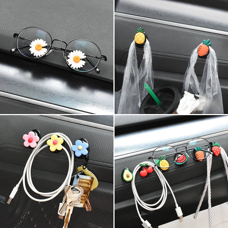 Móc treo đồ gắn sau ghế xe hơi hình hoạt hình sáng tạo