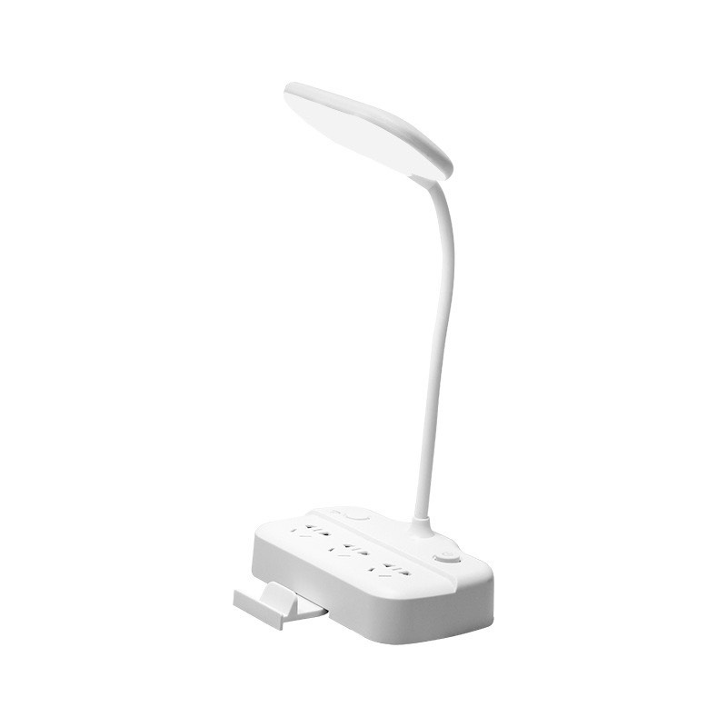 Đèn học Để Bàn 3 Cấp Độ kèm ổ điện tích hợp 3 cổng usb sạc điện thoại laptop máy tính bảng [GIA DỤNG THÔNG MINH]