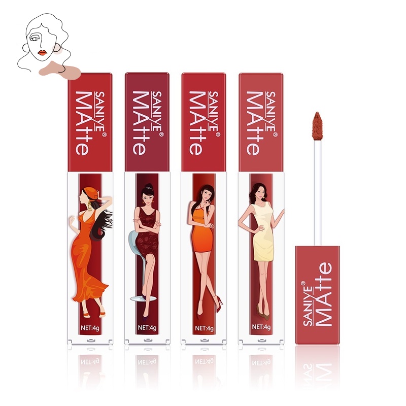 Son Kem Lì Kháng Nước Nhanh Khô Và Lâu Trôi 9 Màu Tùy Chọn Thời Trang Cho Nữ 4g