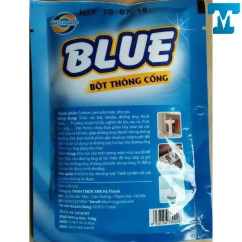 Bột thông cống Blue công nghệ Hàn Quốc - MITUHOME - Giúp bạn xóa bỏ sự lo lắng tắc đường ống cống, tắc bể phốt