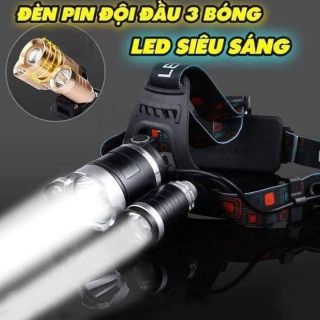 Đèn pin đội đầu 3 bóng