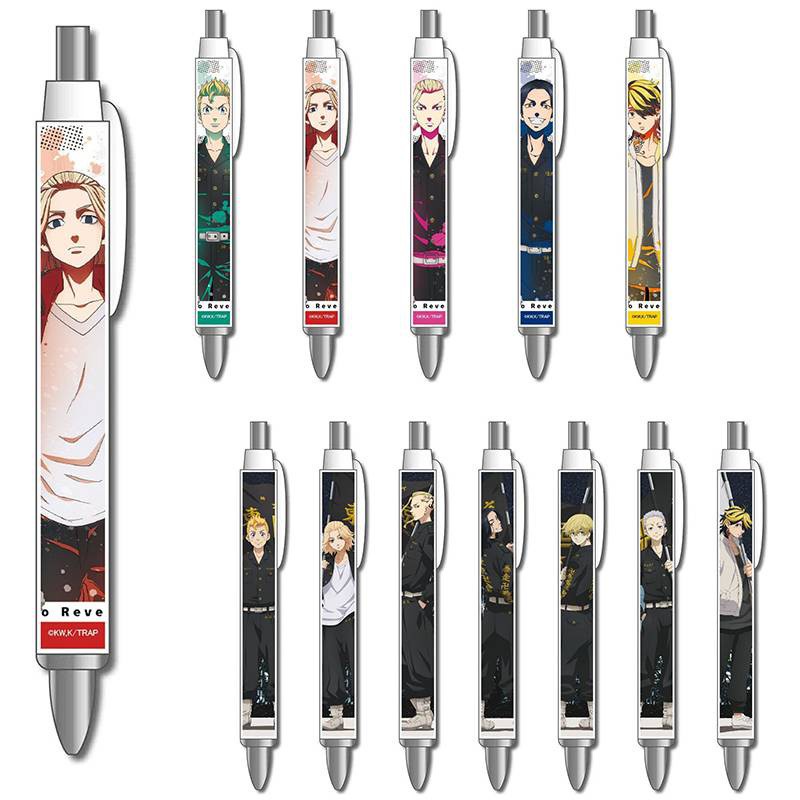 Bút chì bấm trong mờ 0.5mm tiện dụng Japanese Anime Tokyo Revengers Mechanical Pencil School Supplies kids Stationery gift Sano Manjirou Hanagaki Takemichi Tachibana Hinata Kawata Souta kids gift