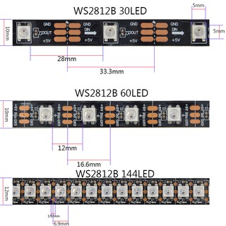 [Bán lẻ] Dây LED WS2812 5V dùng để mod LED gầm (WS2812 LED Strip)