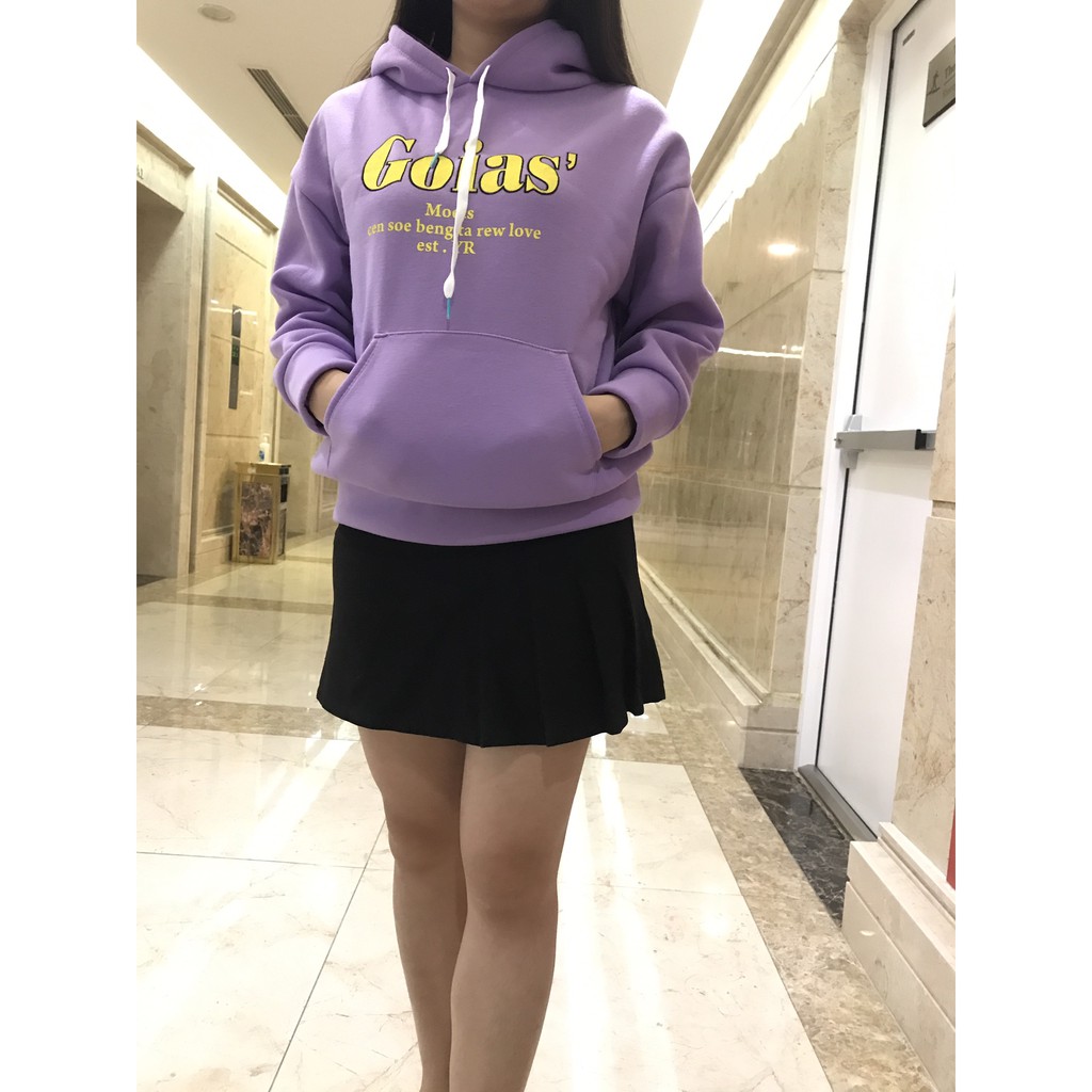 Áo hoodie nữ nỉ bông dày quảng châu trắng, hồng sành điệu kiểu trơn dáng rộng cao cấp Laneicaga nb1 | BigBuy360 - bigbuy360.vn