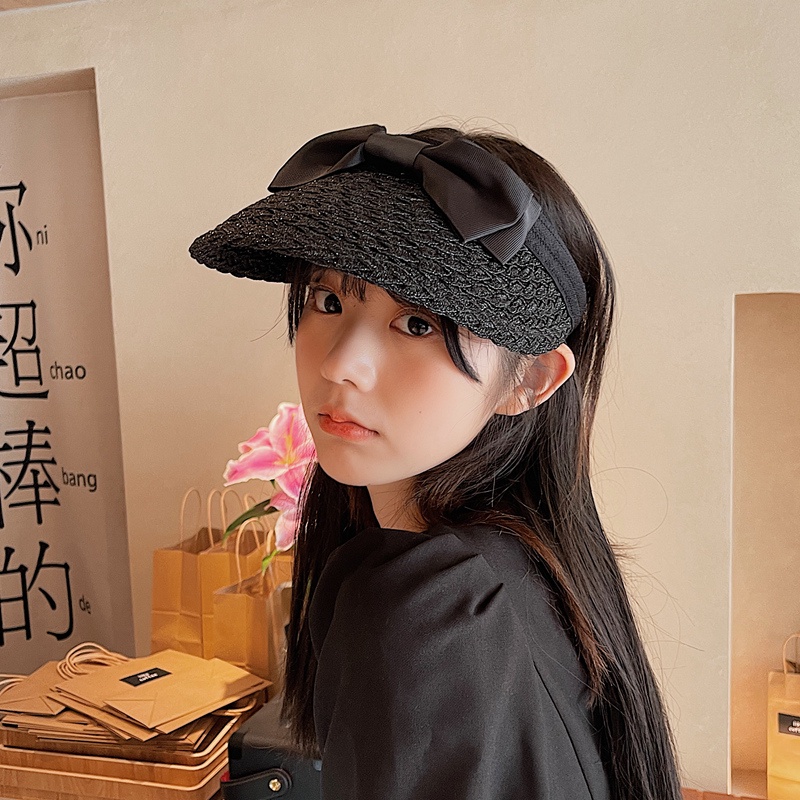 Mũ cói hở chóp chống nắng thời trang đi biển mùa hè